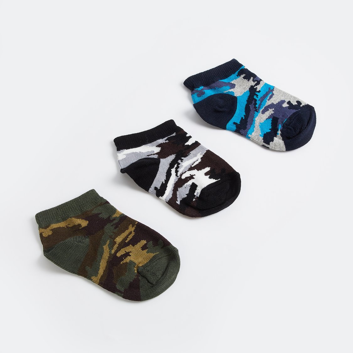 Juniors Assorted Ankle Length Socks - Set of 3