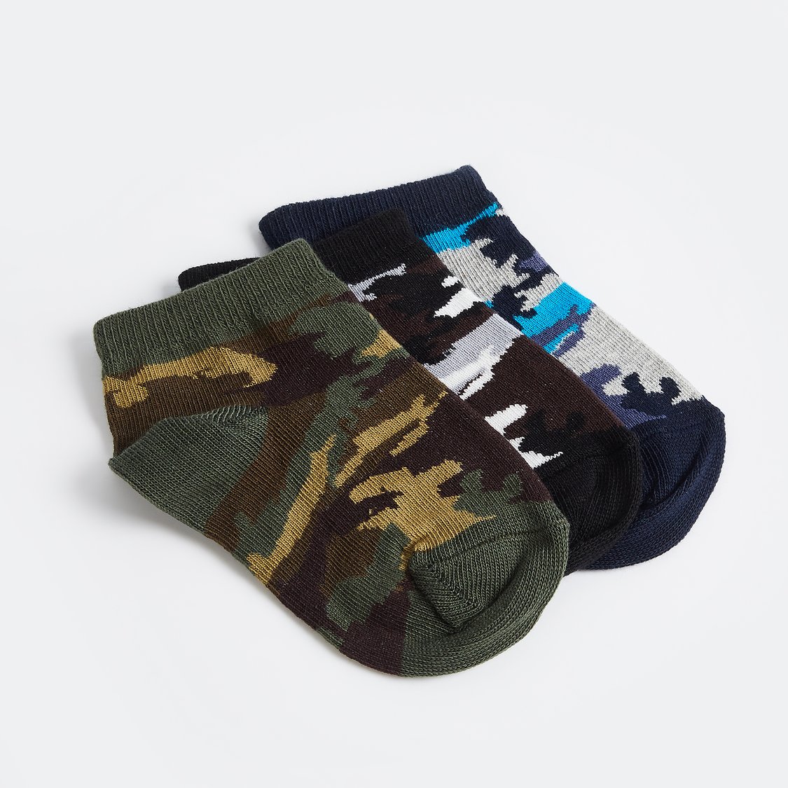 Juniors Assorted Ankle Length Socks - Set of 3