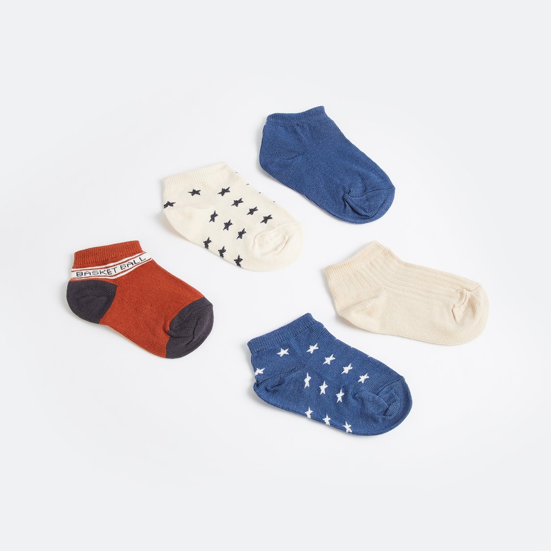 Juniors Assorted Ankle Length Socks - Set of 5
