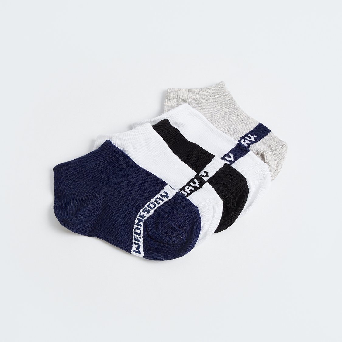 Juniors Printed Ankle Length Socks - Set of 5