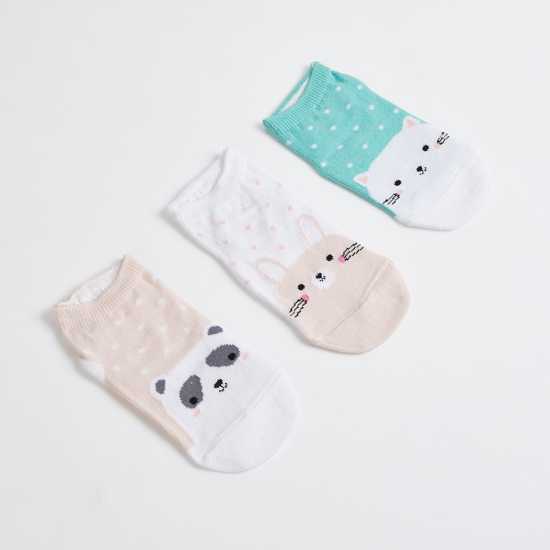 Juniors Printed Ankle Length Socks - Set of 3