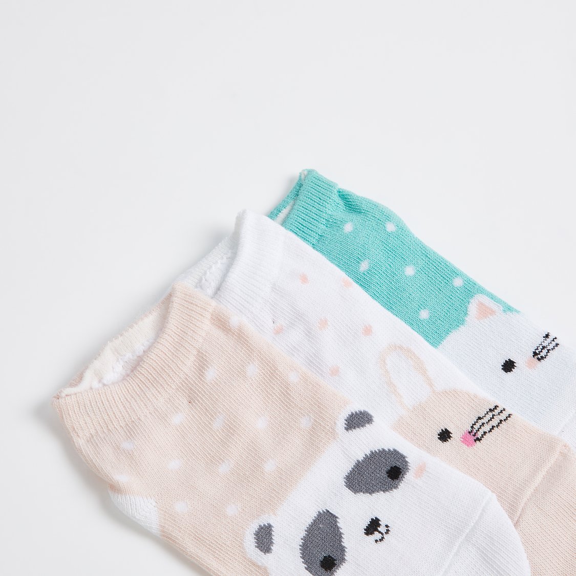 Juniors Printed Ankle Length Socks - Set of 3