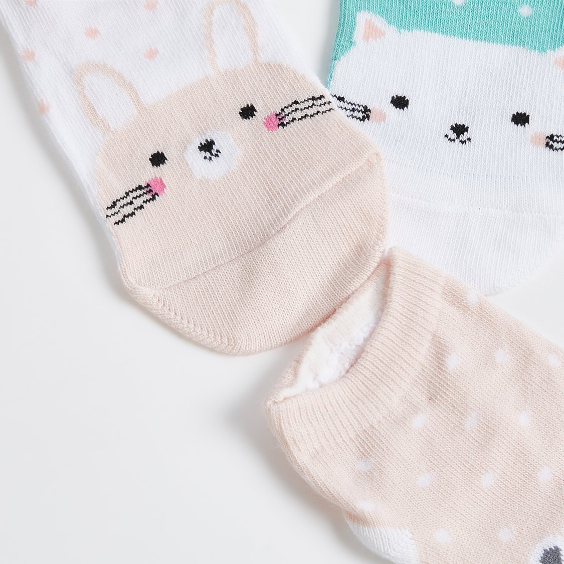 Juniors Printed Ankle Length Socks - Set of 3