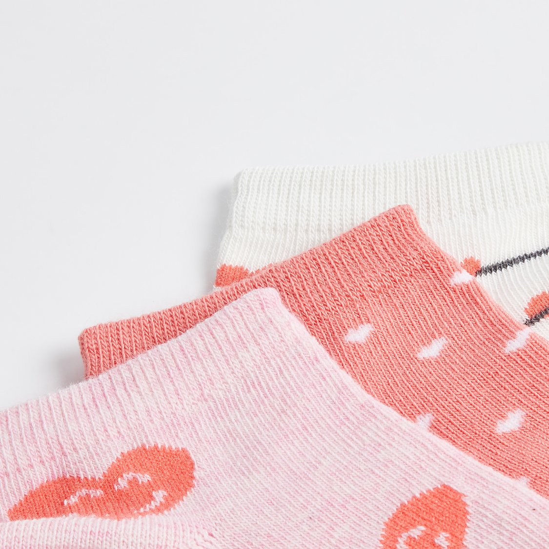 Juniors Assorted Ankle Length Socks - Set of 3