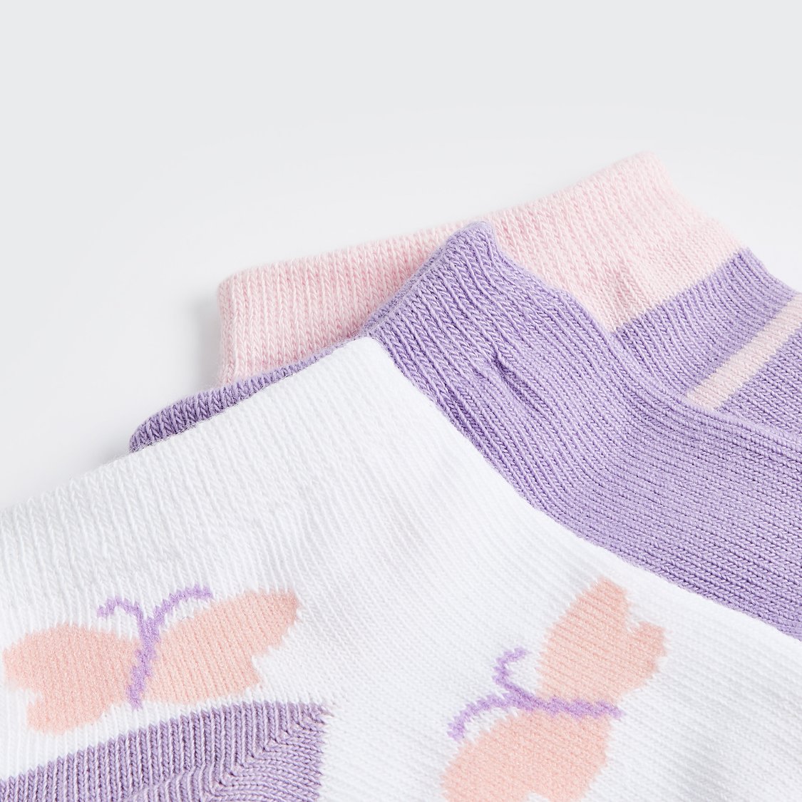 Juniors Assorted Ankle Length Socks - Set of 3