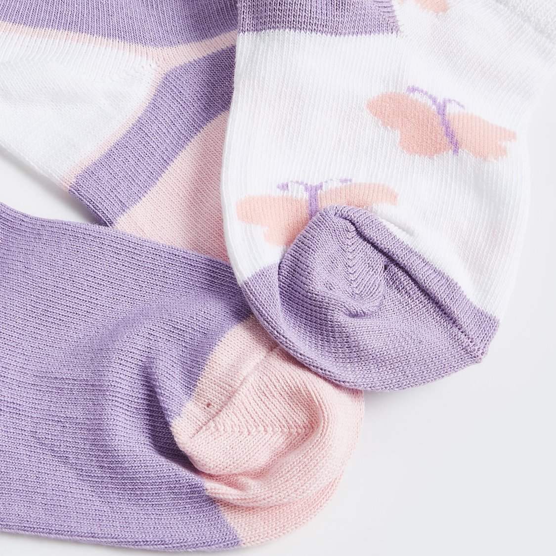 Juniors Assorted Ankle Length Socks - Set of 3