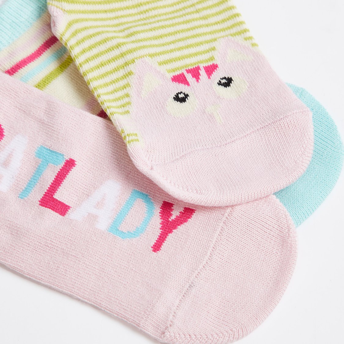 Juniors Assorted Ankle Length Socks - Set of 3