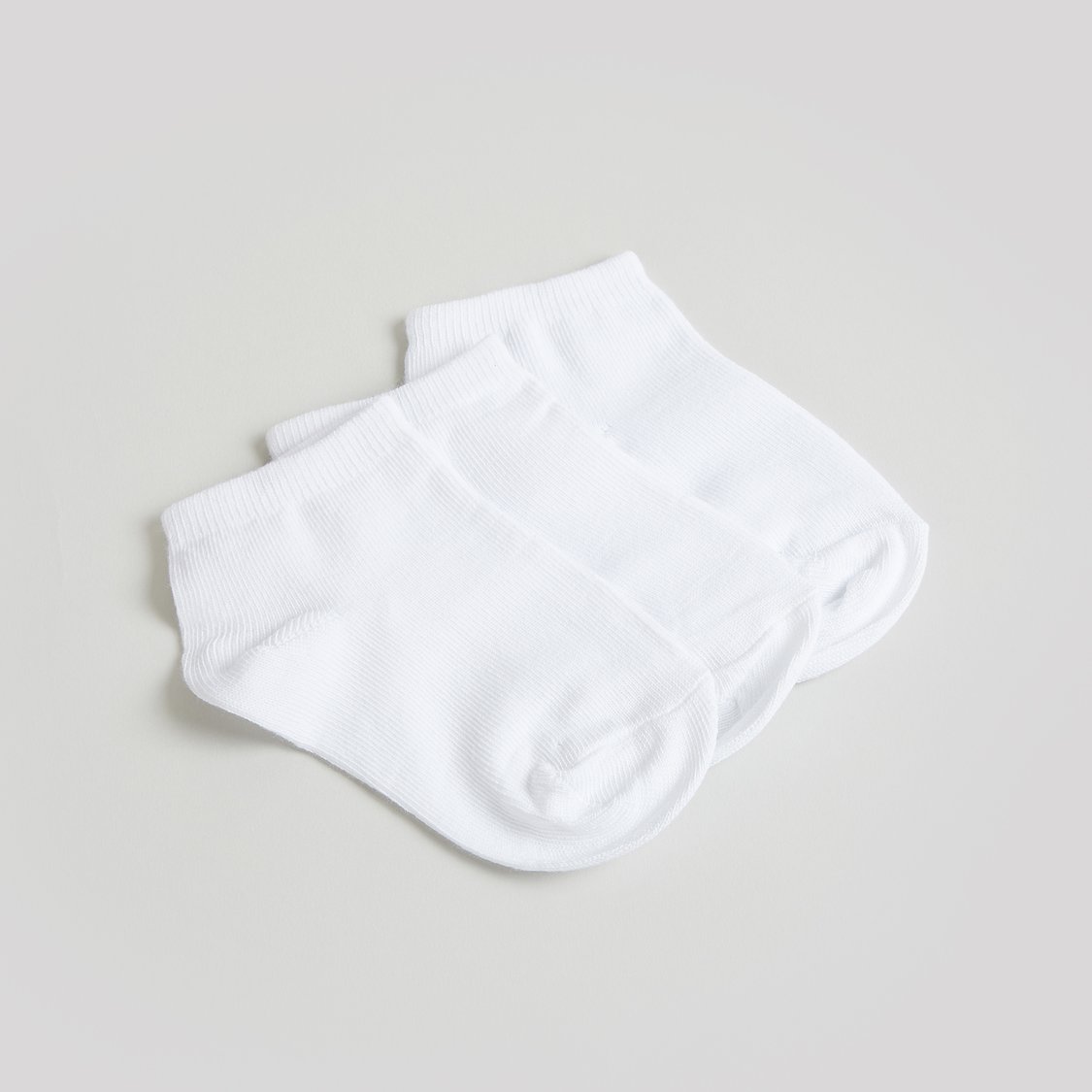 Juniors Solid Ankle Length Socks - Set of 3