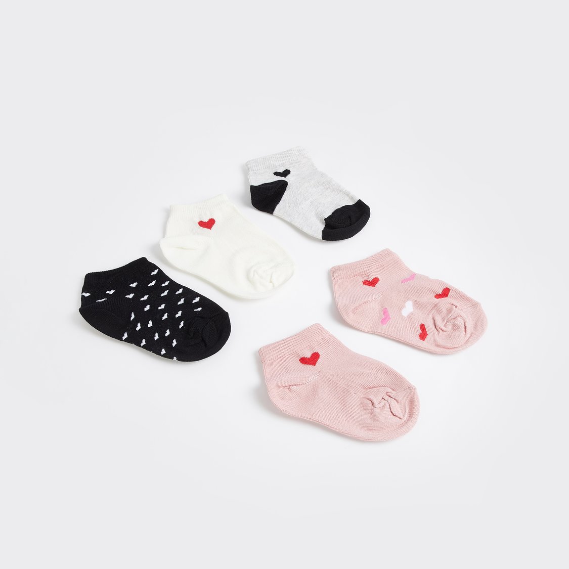 Juniors Assorted Ankle Length Socks - Set of 5