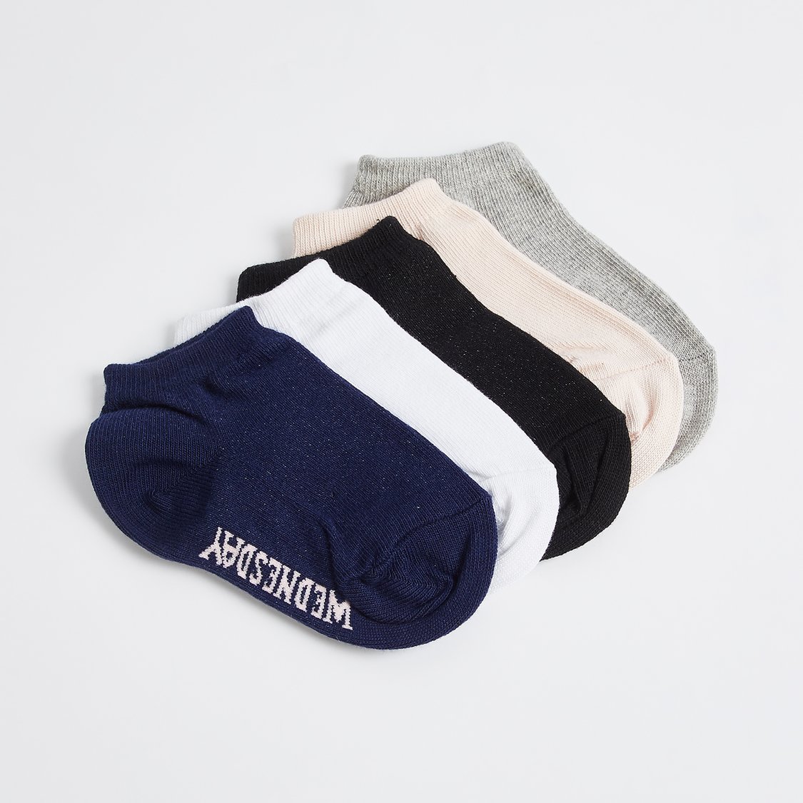 Juniors Printed Ankle Length Socks - Set of 5