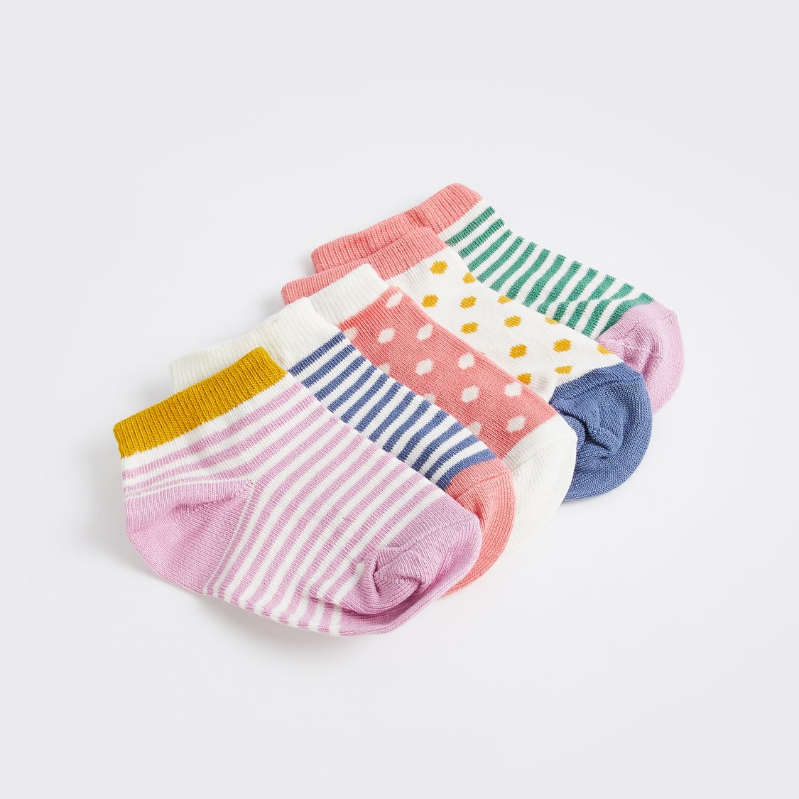 Juniors Assorted Ankle Length Socks - Set of 5