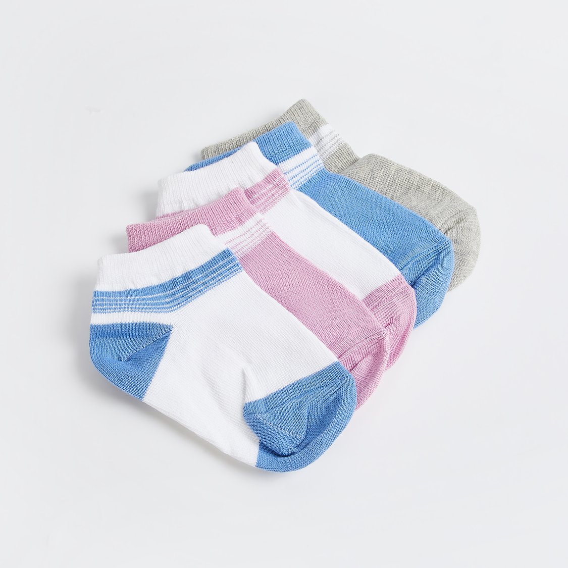 Juniors Striped Ankle Length Socks - Pack of 5