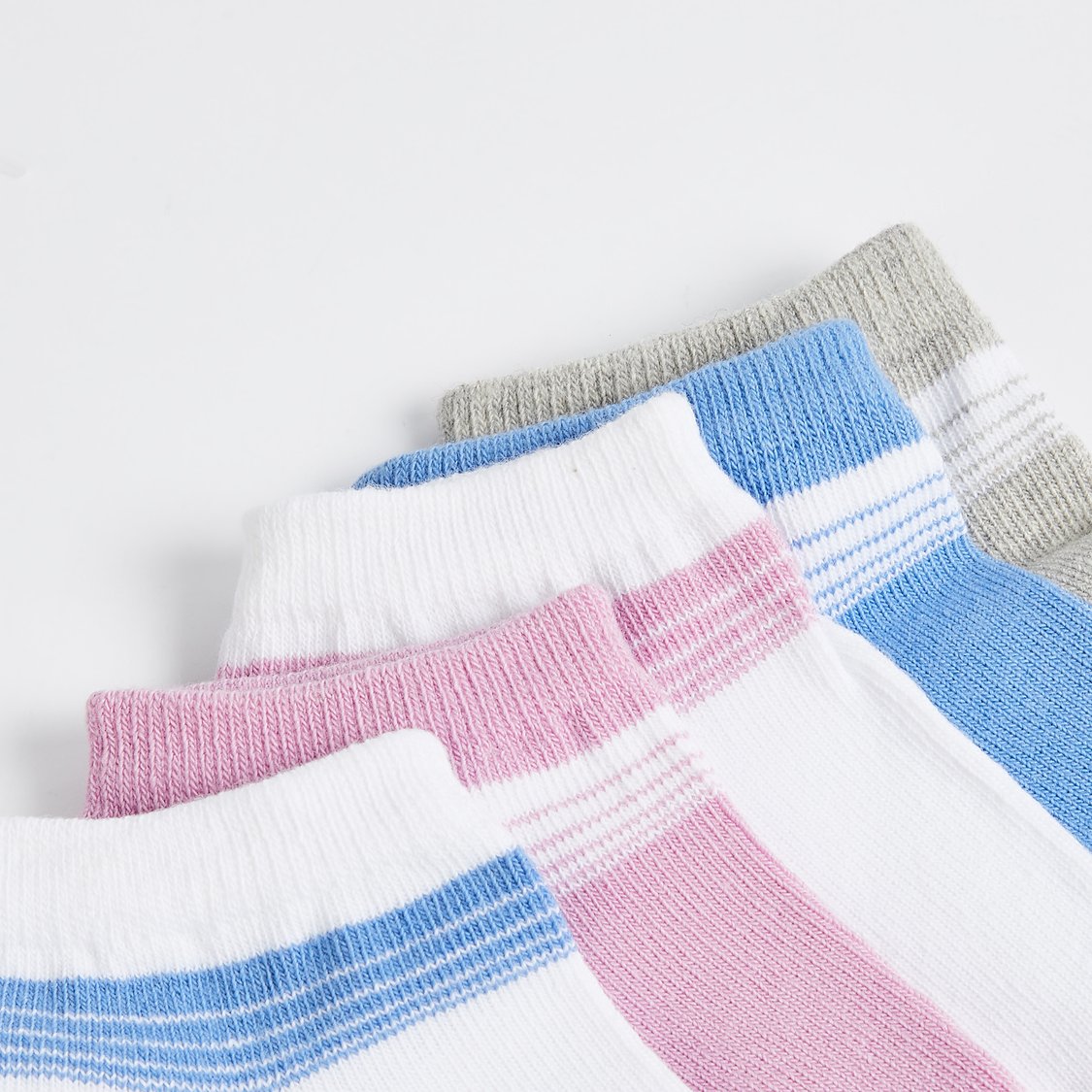 Juniors Striped Ankle Length Socks - Pack of 5