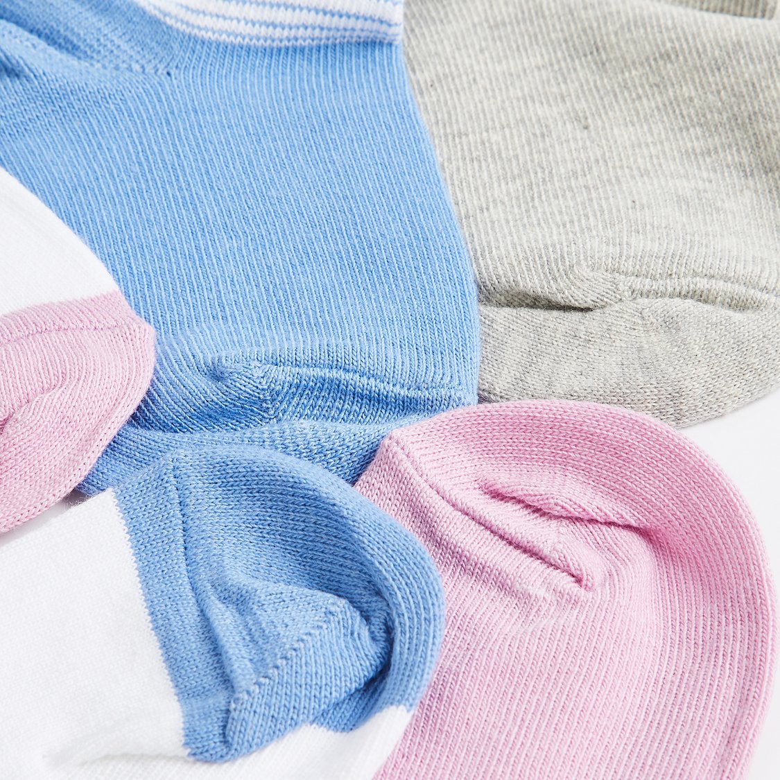 Juniors Striped Ankle Length Socks - Pack of 5