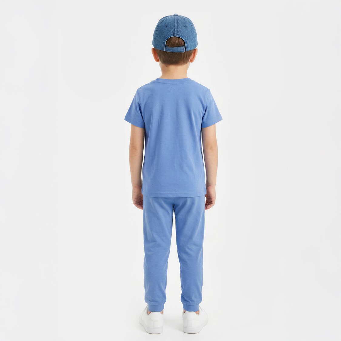 Juniors Beach Print T-shirt with Joggers Set