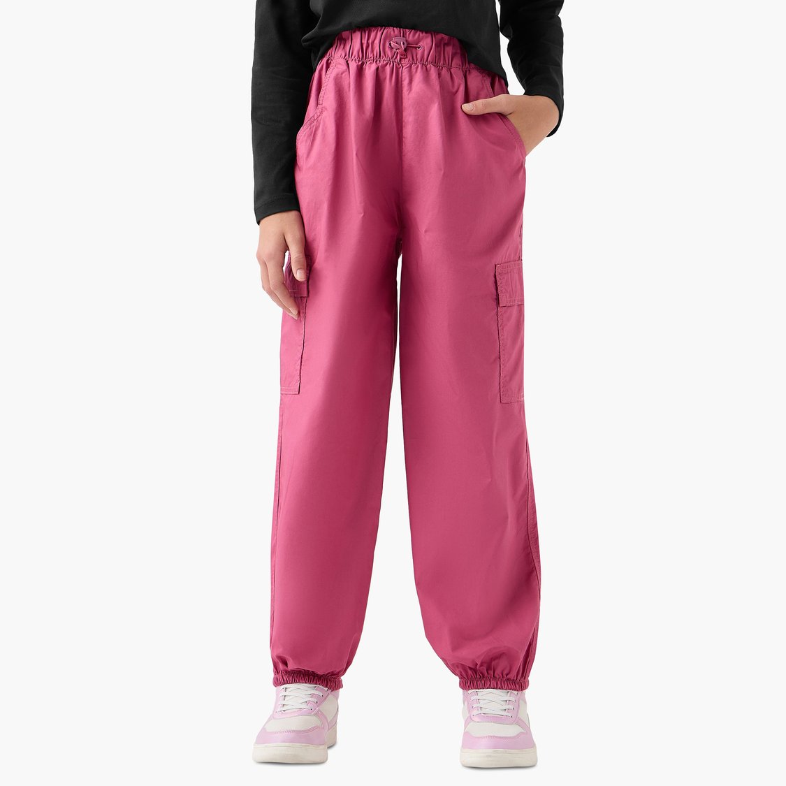 Juniors Solid Cargo Joggers