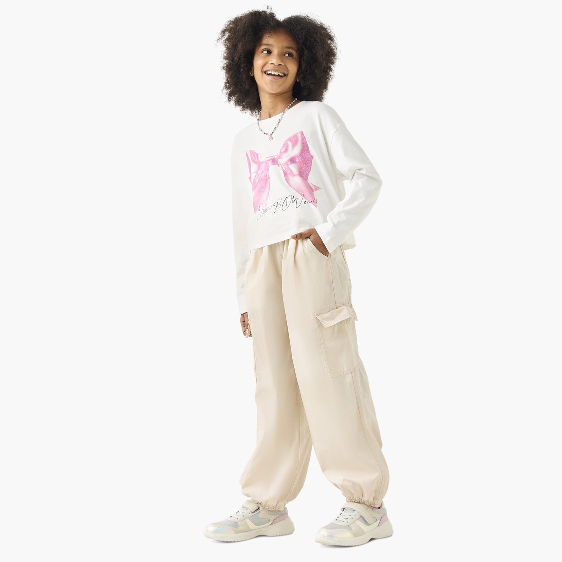 Juniors Solid Cargo Joggers