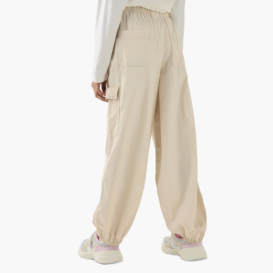 Juniors Solid Cargo Joggers