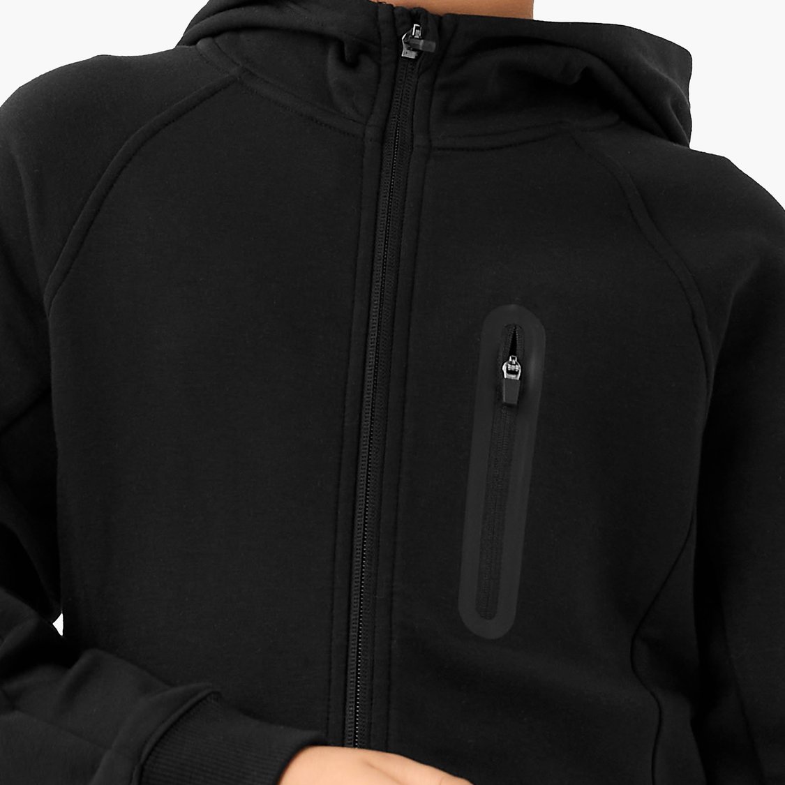 Juniors Solid Hoodie and Joggers Set