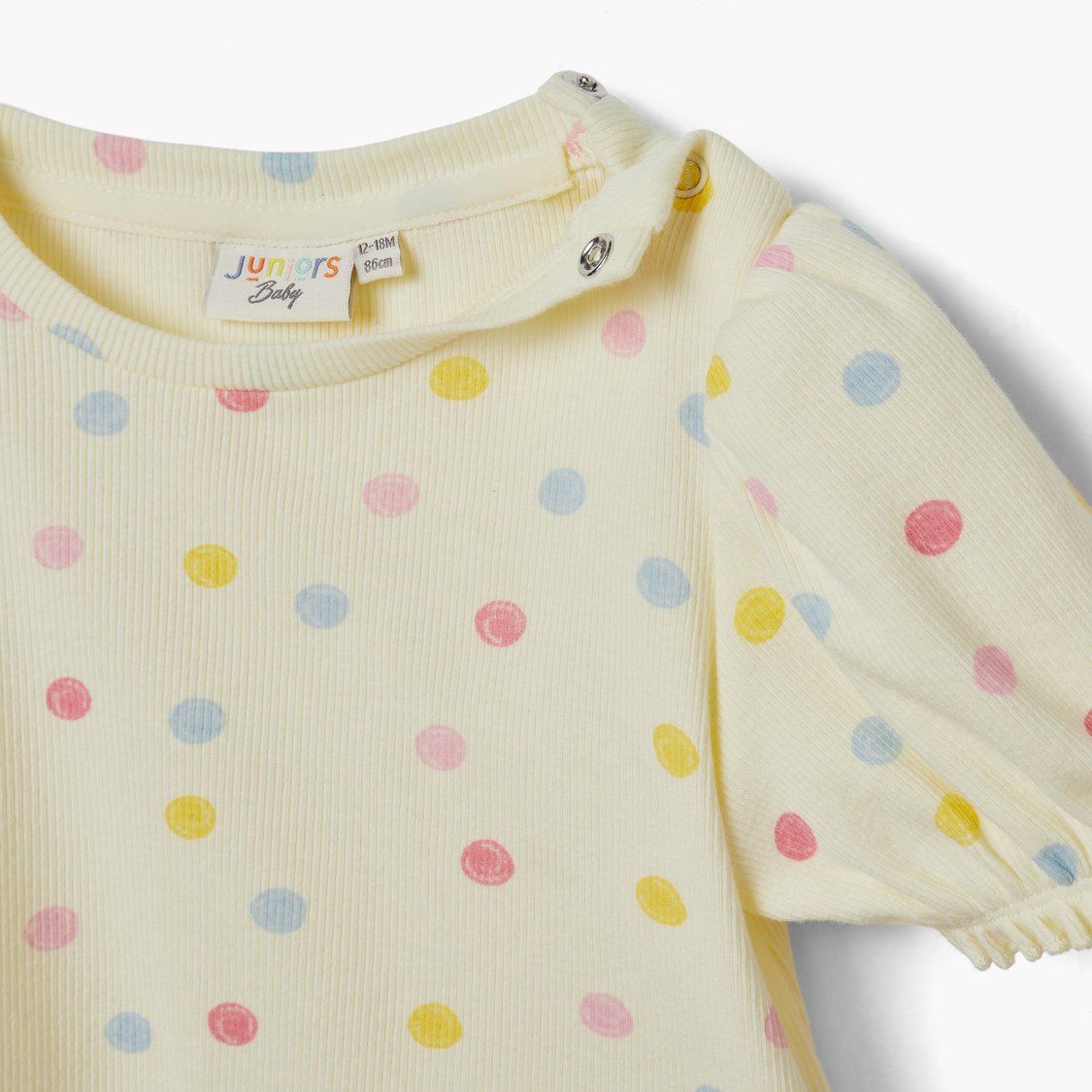 Juniors Bunny Applique Dungaree and T-shirt Set