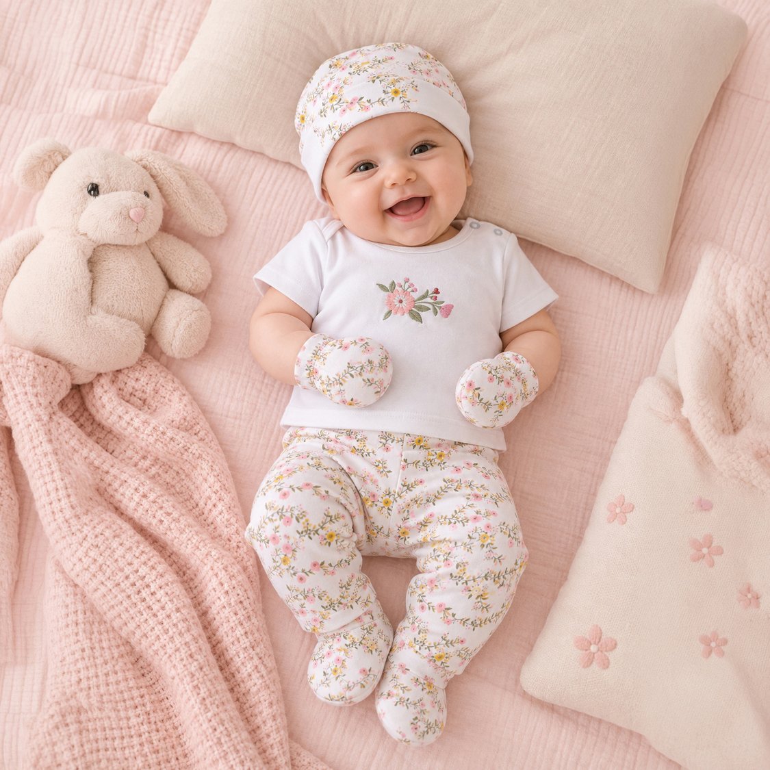 Juniors 7-Piece Floral Print Clothing Gift Set