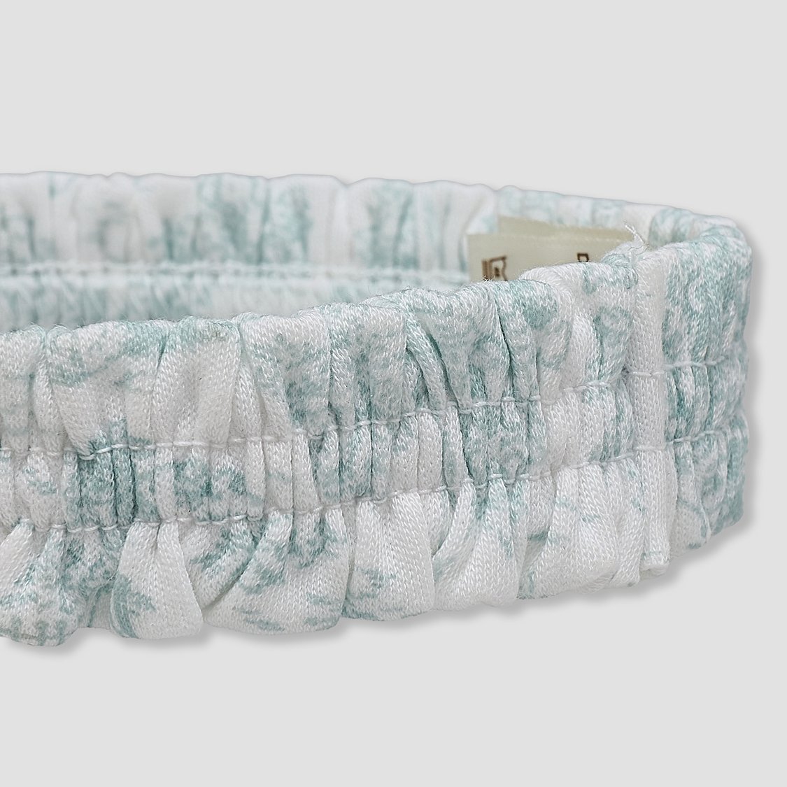 Giggles Printed Headband with Bow Applique