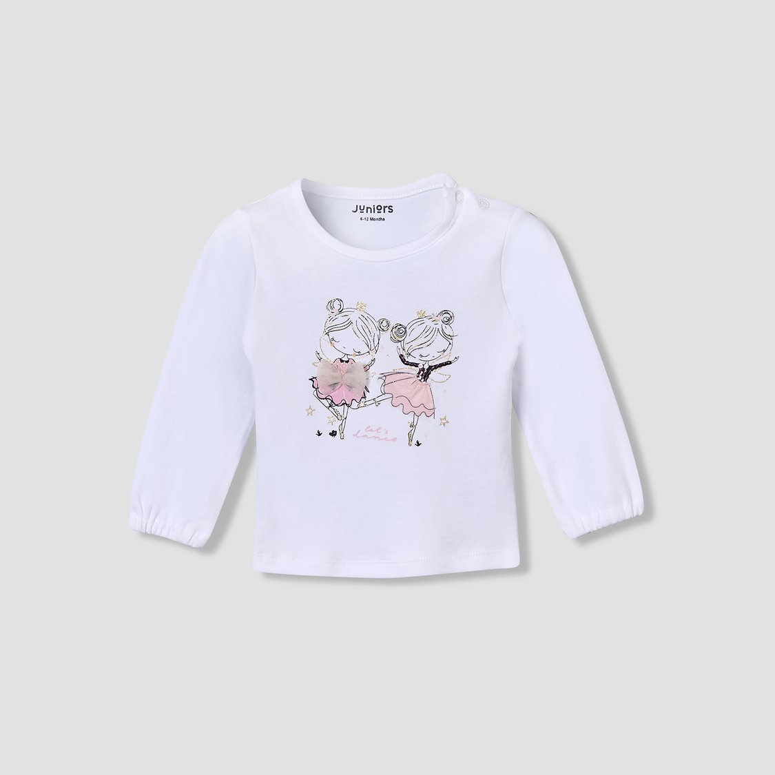 Juniors Printed T-shirt with Pyjamas Set