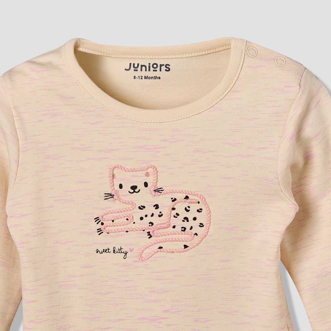 Juniors Printed T-shirt with Pyjamas Set