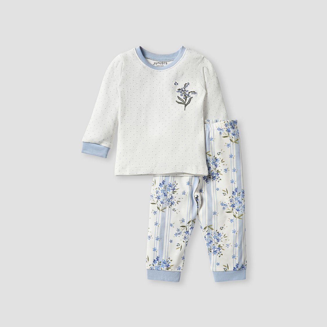 Juniors Printed T-shirt and Pyjamas - Set of 3