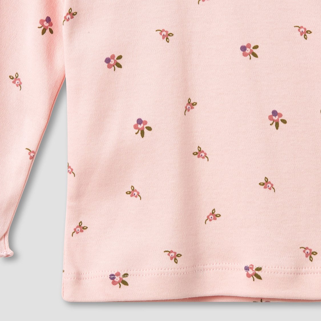 Juniors Floral Print T-shirt with Pyjamas - Set of 3