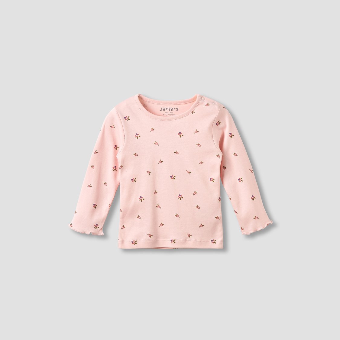 Juniors Floral Print T-shirt with Pyjamas - Set of 3