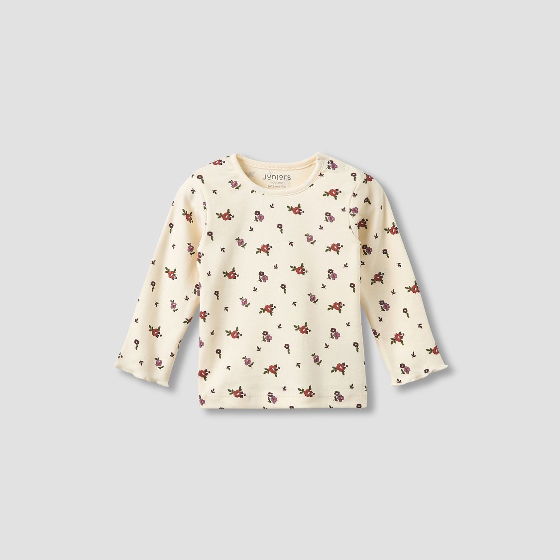 Juniors Floral Print T-shirt with Pyjamas - Set of 3