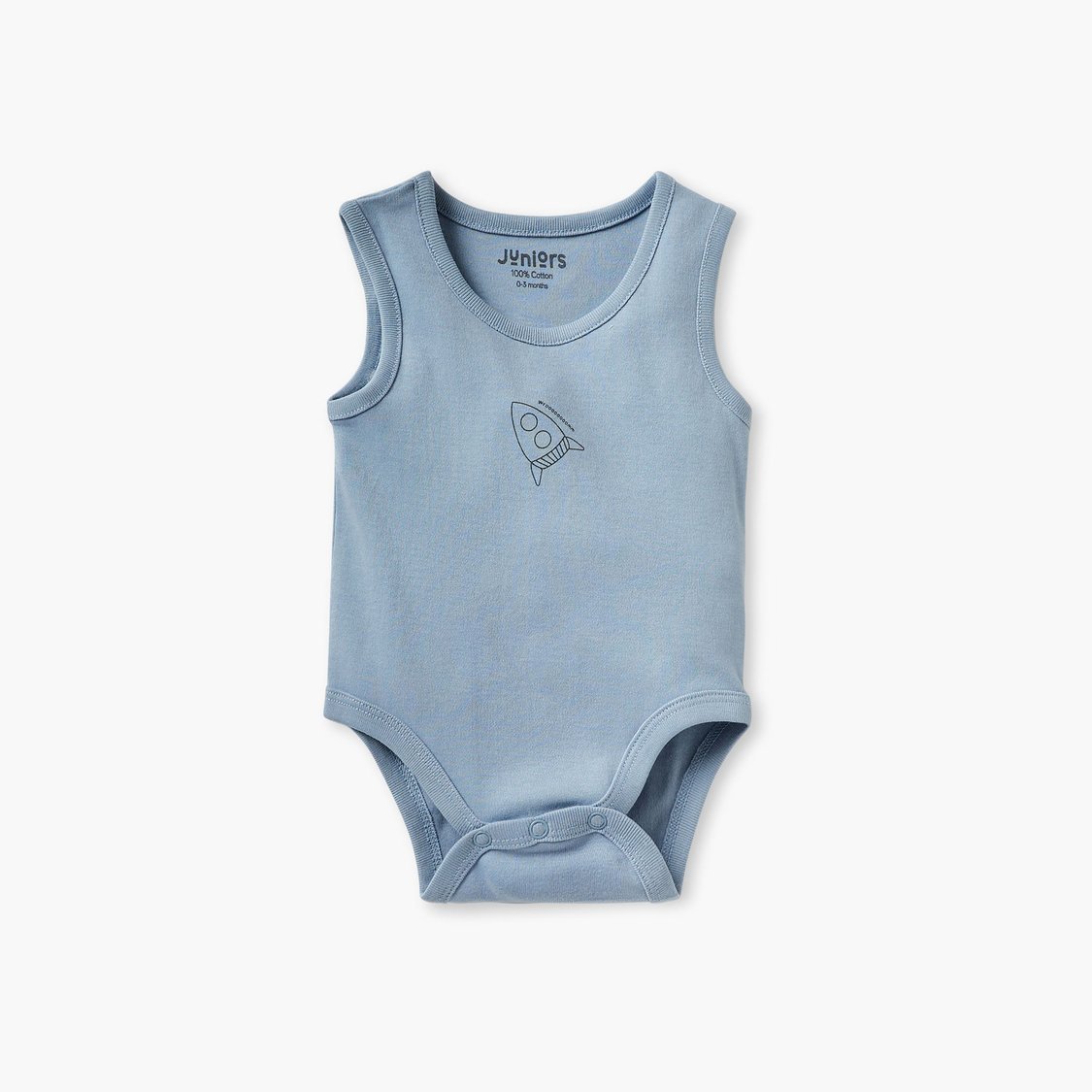 Juniors Space Print Sleeveless Bodysuit - Set of 3