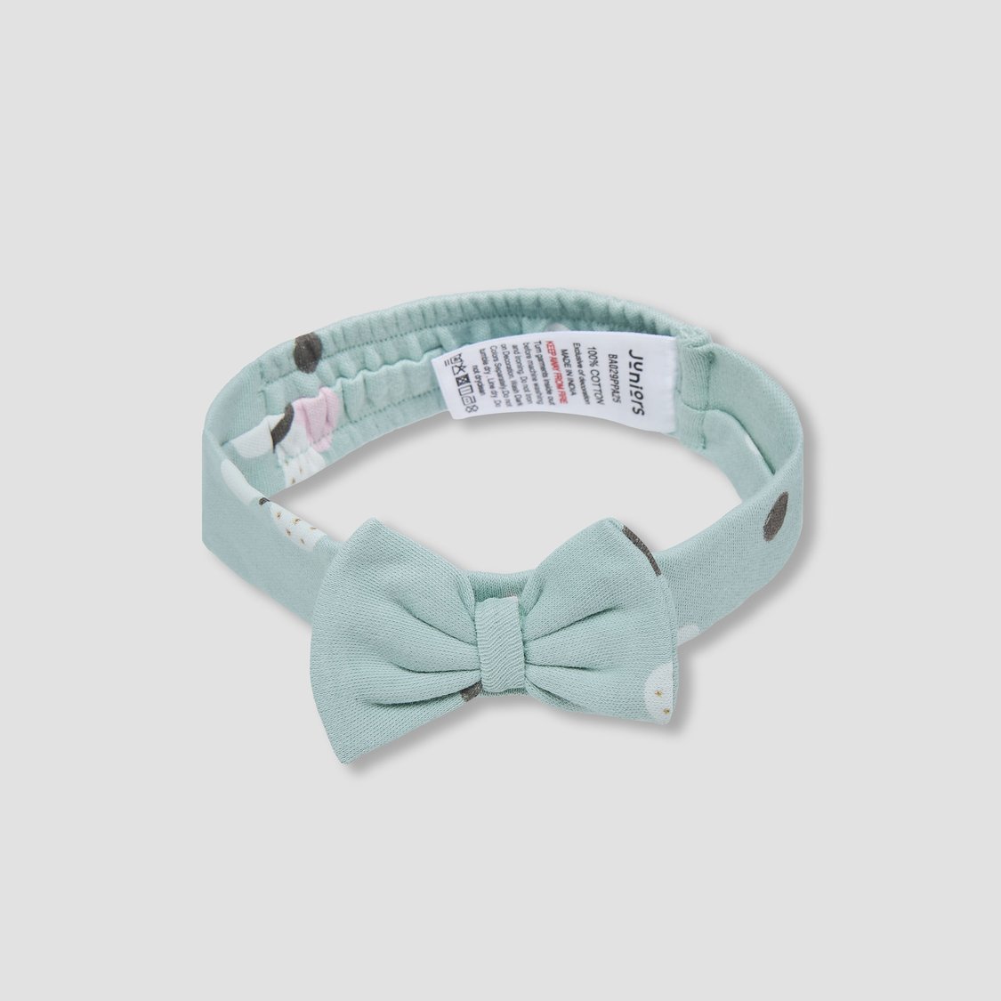 Juniors Printed Hairband with Bow Accent - Set of 3