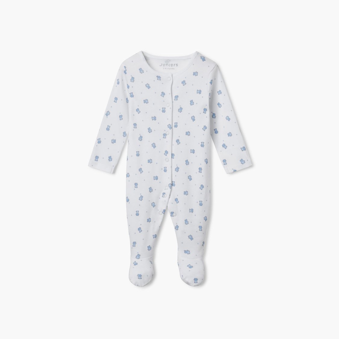 Juniors Assorted Sleepsuit with Long Sleeves - Set of 2