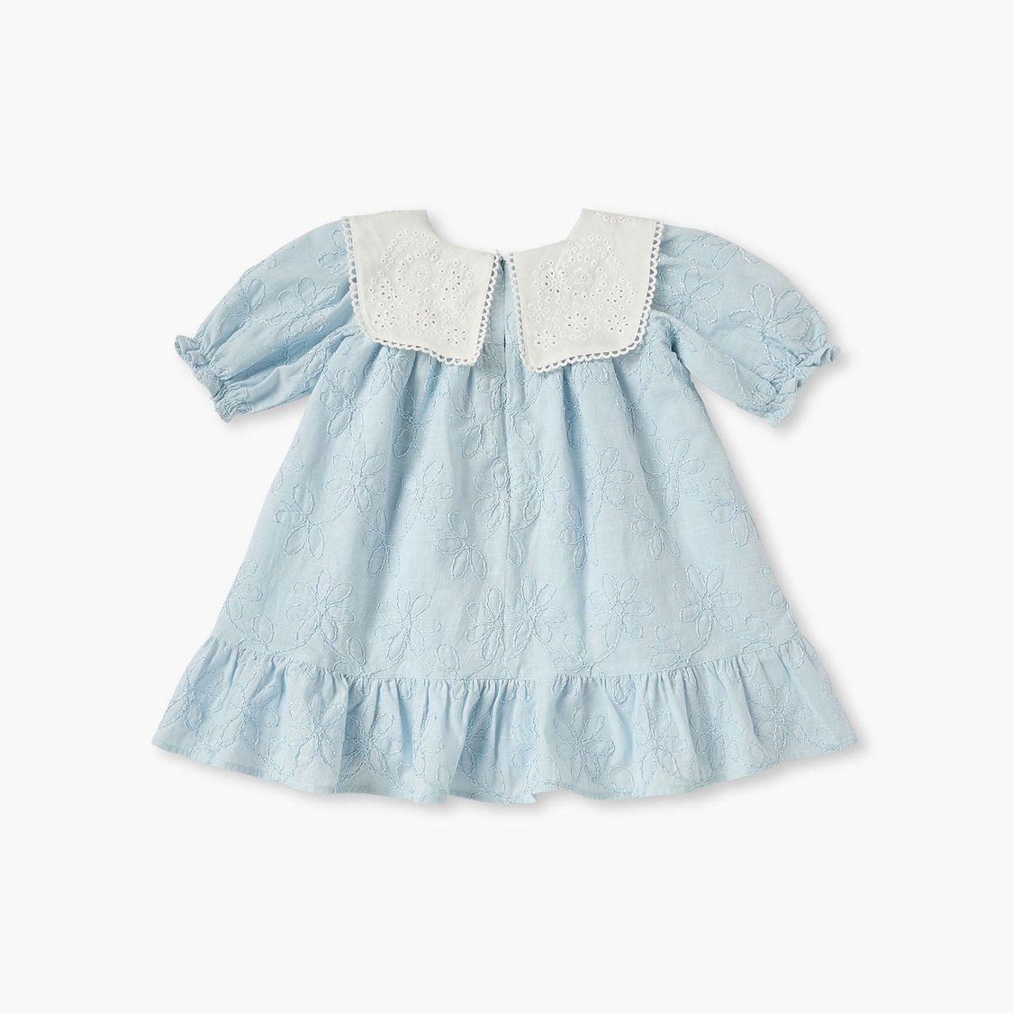 Giggles Embroidered Dress with Headband