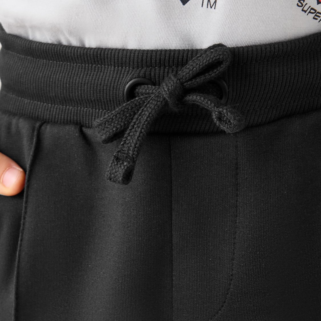 Juniors Solid Joggers with Drawstring Closure