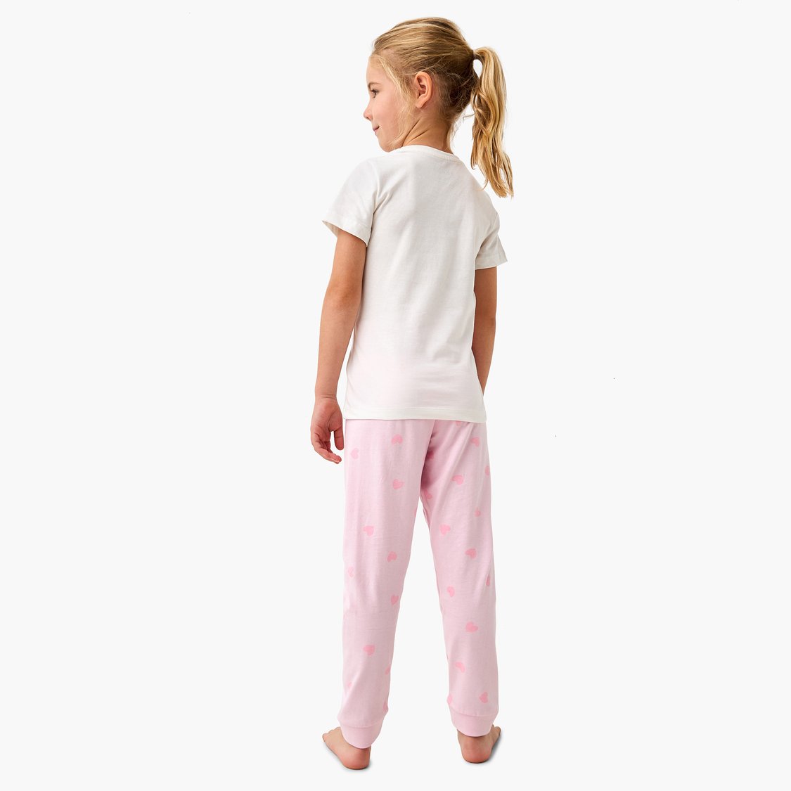 Juniors Cat Print T-shirt and Pyjama Set