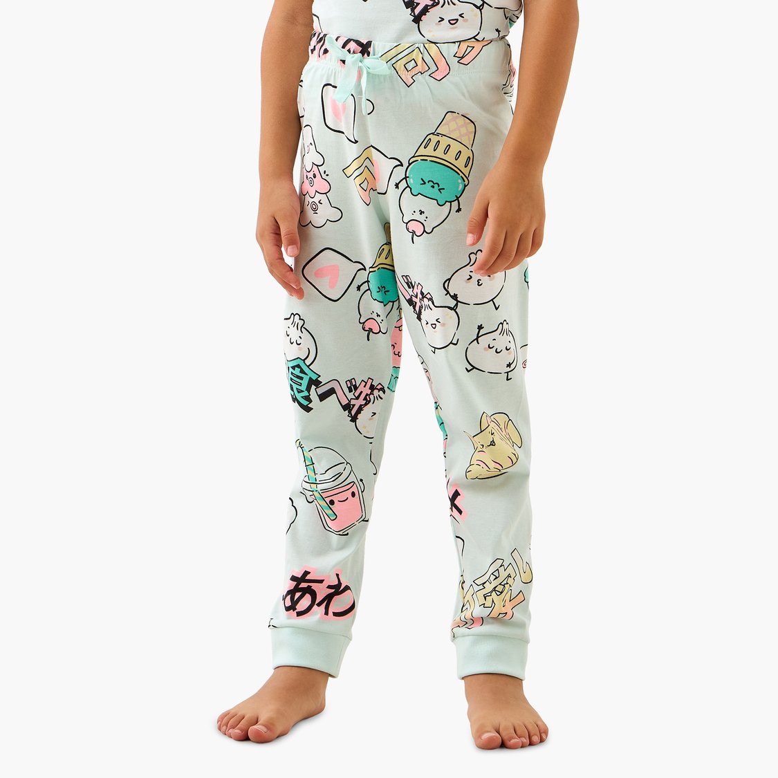 Juniors All-Over Print T-shirt and Pyjama Set