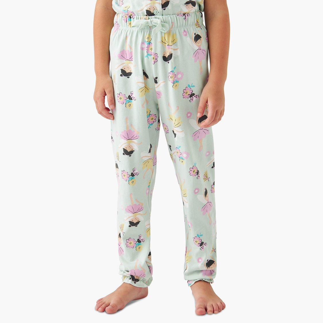 Juniors Ballerina Print Shirt and Pyjama Set