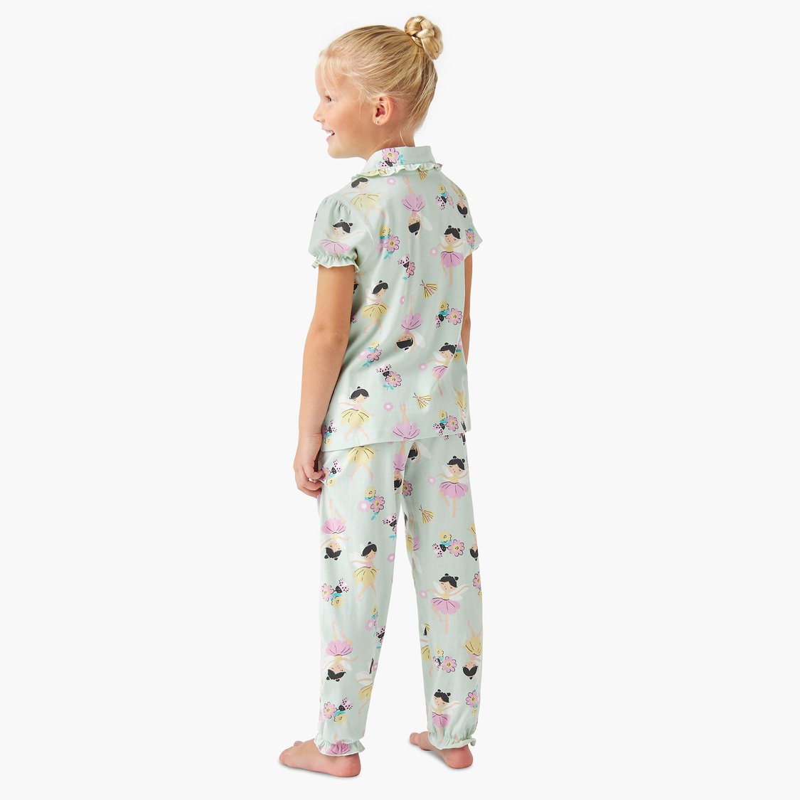 Juniors Ballerina Print Shirt and Pyjama Set
