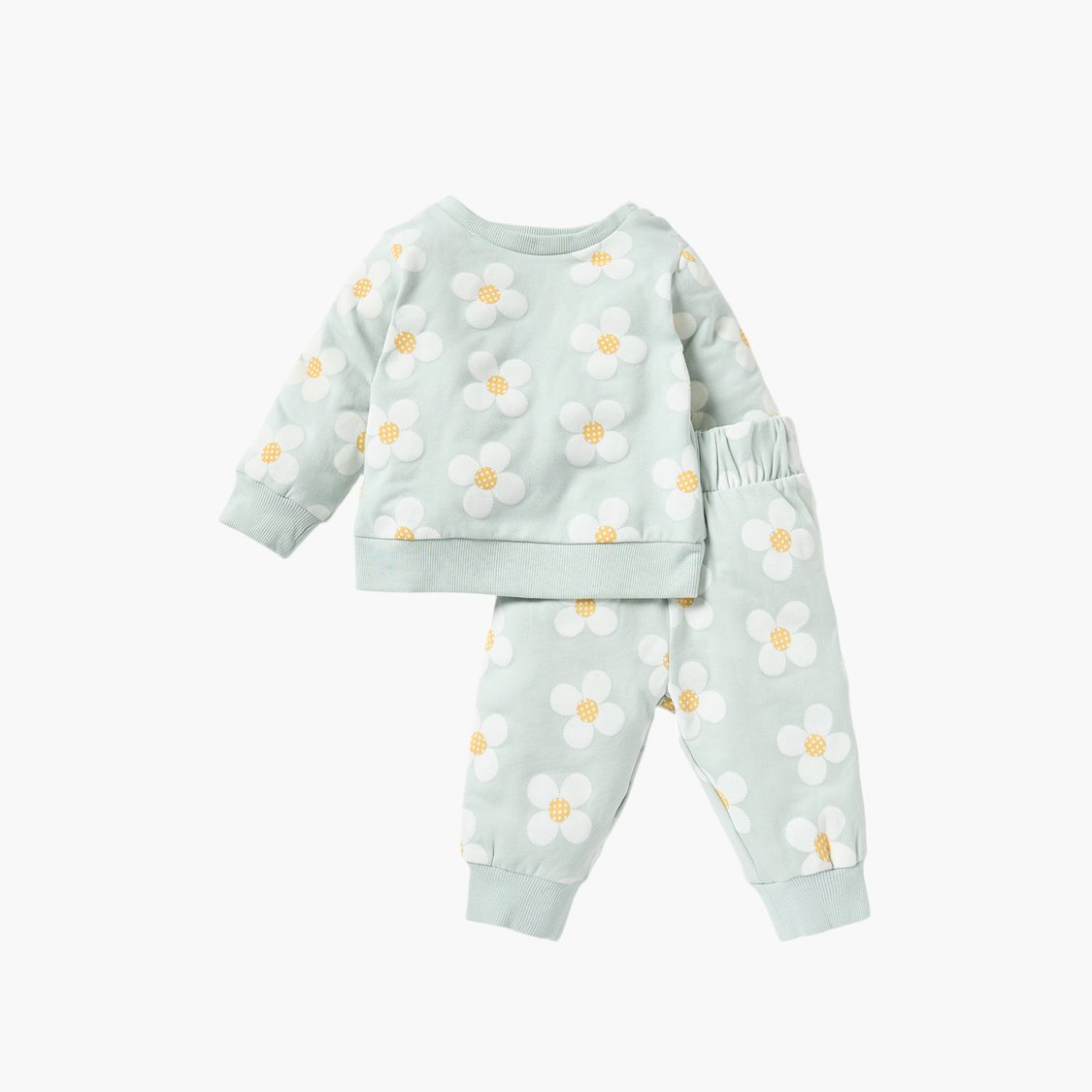 Juniors All-Over Floral Print Sweatshirt and Pyjama Set