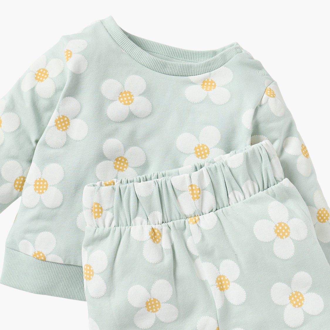 Juniors All-Over Floral Print Sweatshirt and Pyjama Set