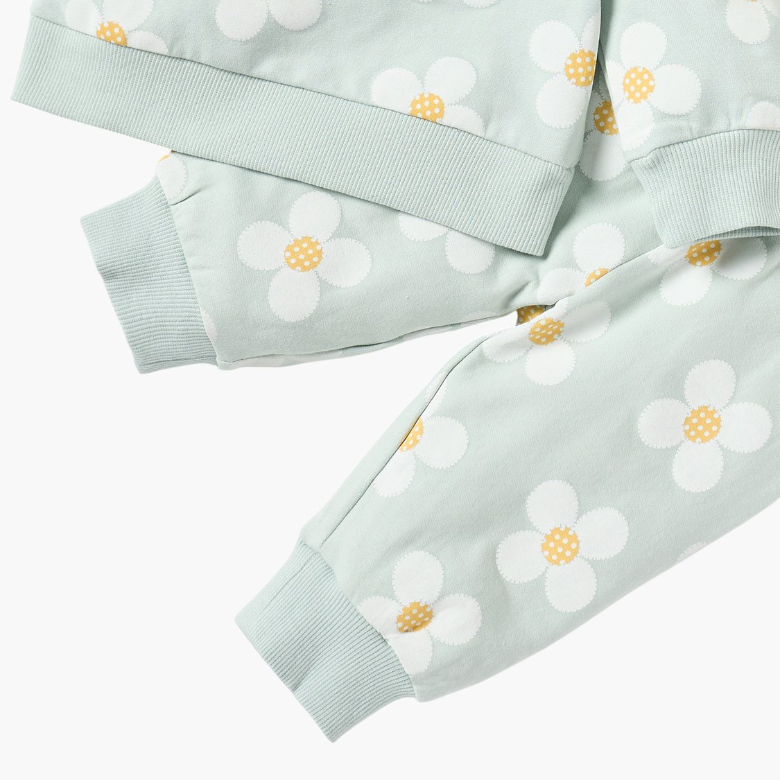 Juniors All-Over Floral Print Sweatshirt and Pyjama Set