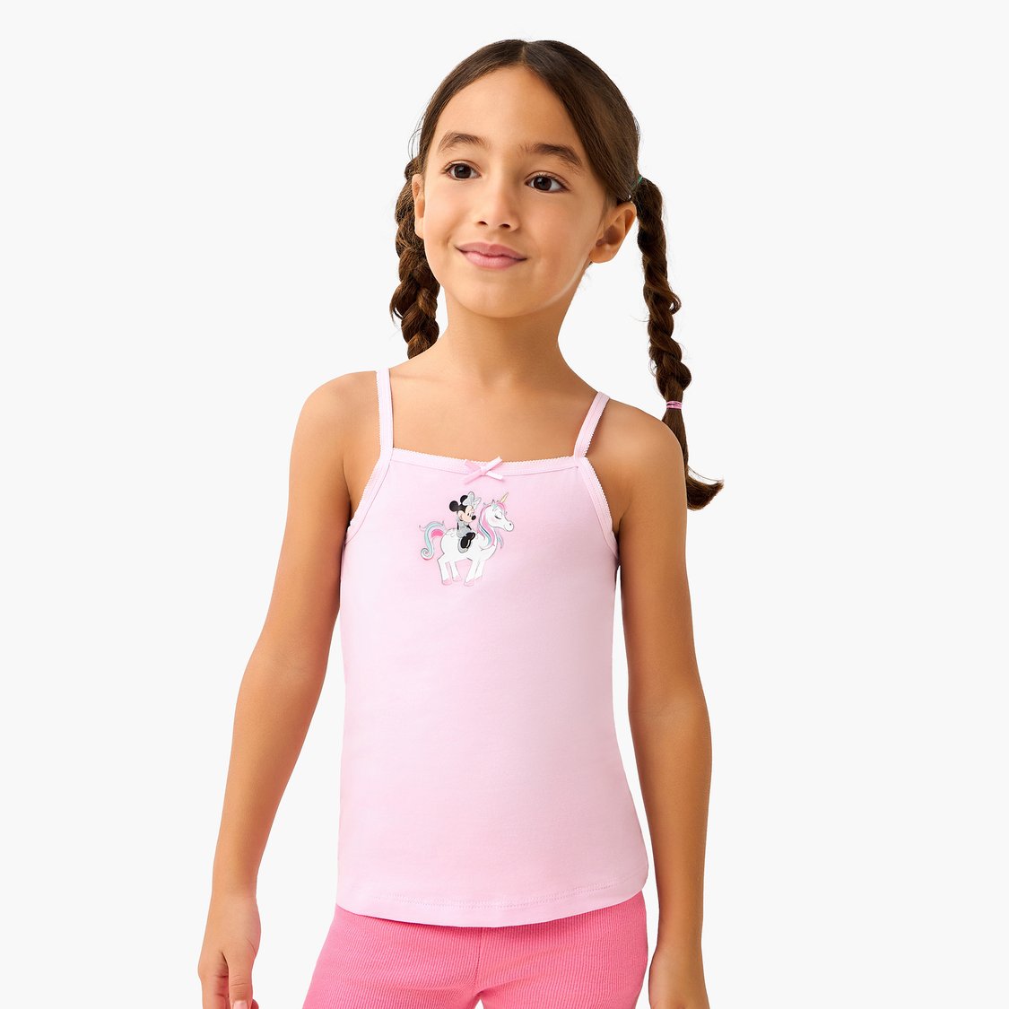 Juniors Minnie Mouse Print Camisole - Pack of 3