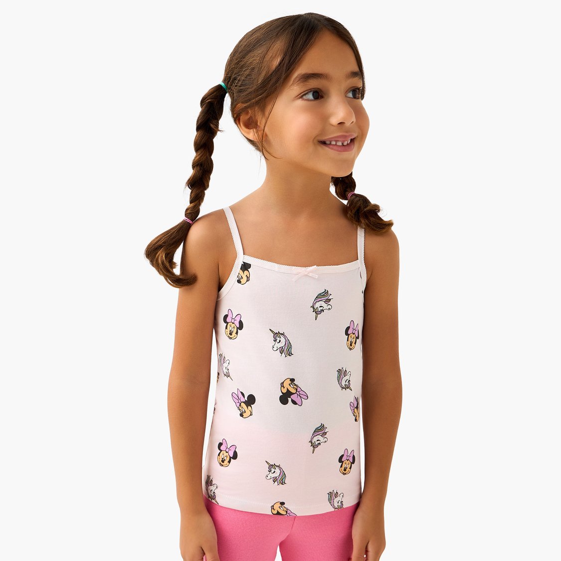 Juniors Minnie Mouse Print Camisole - Pack of 3