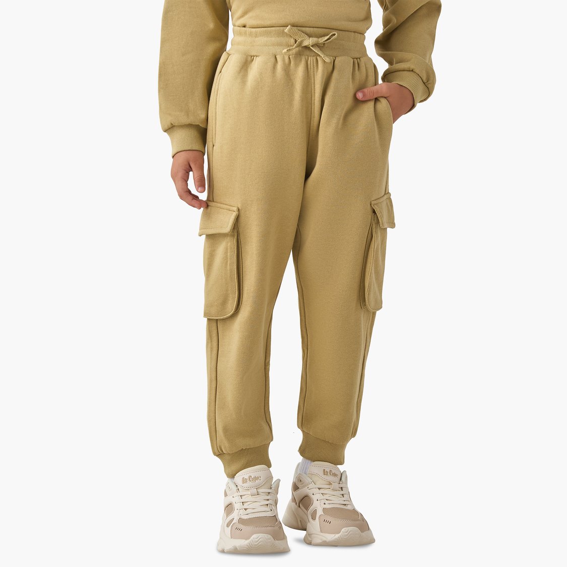 Juniors Printed Sweatshirt and Joggers Set