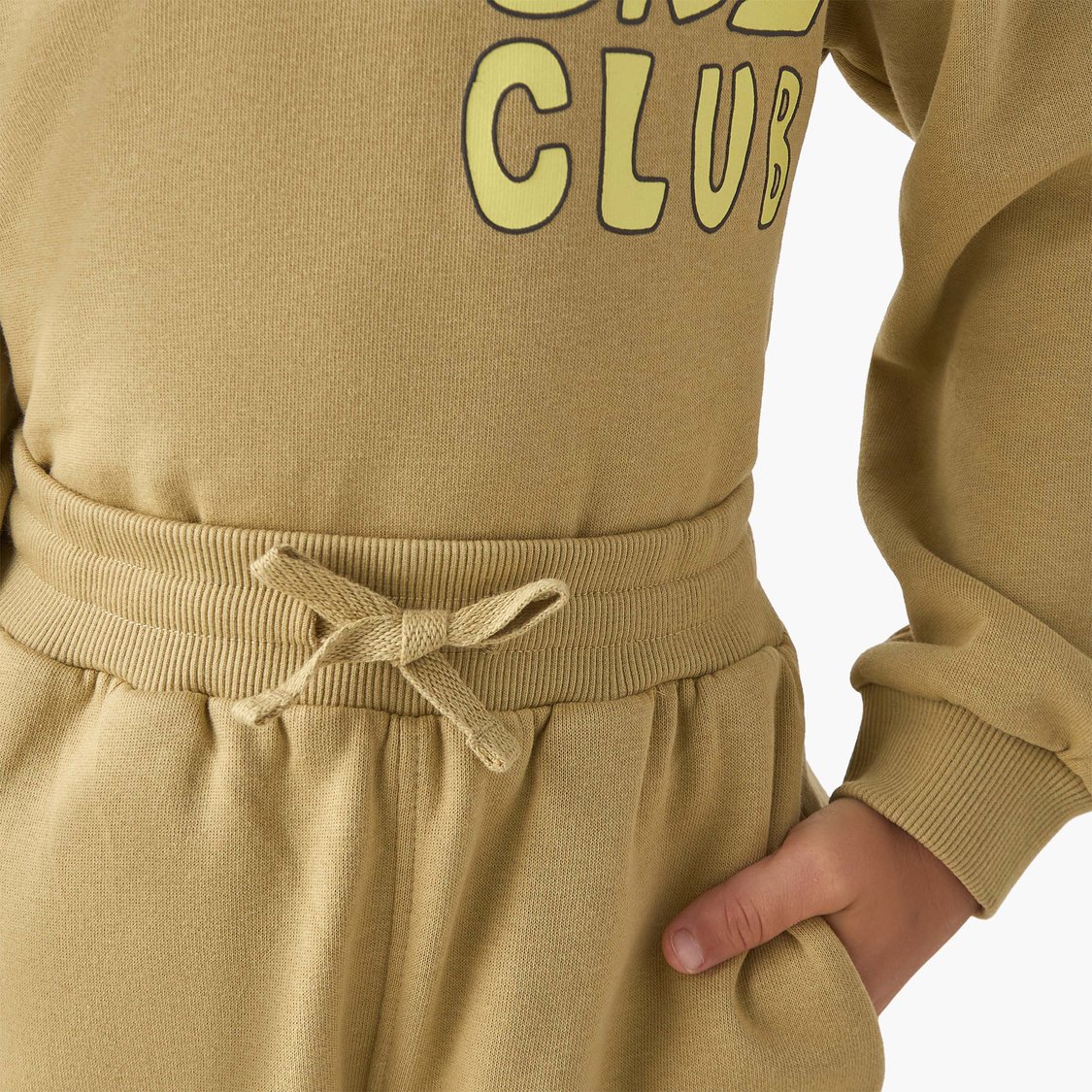 Juniors Printed Sweatshirt and Joggers Set