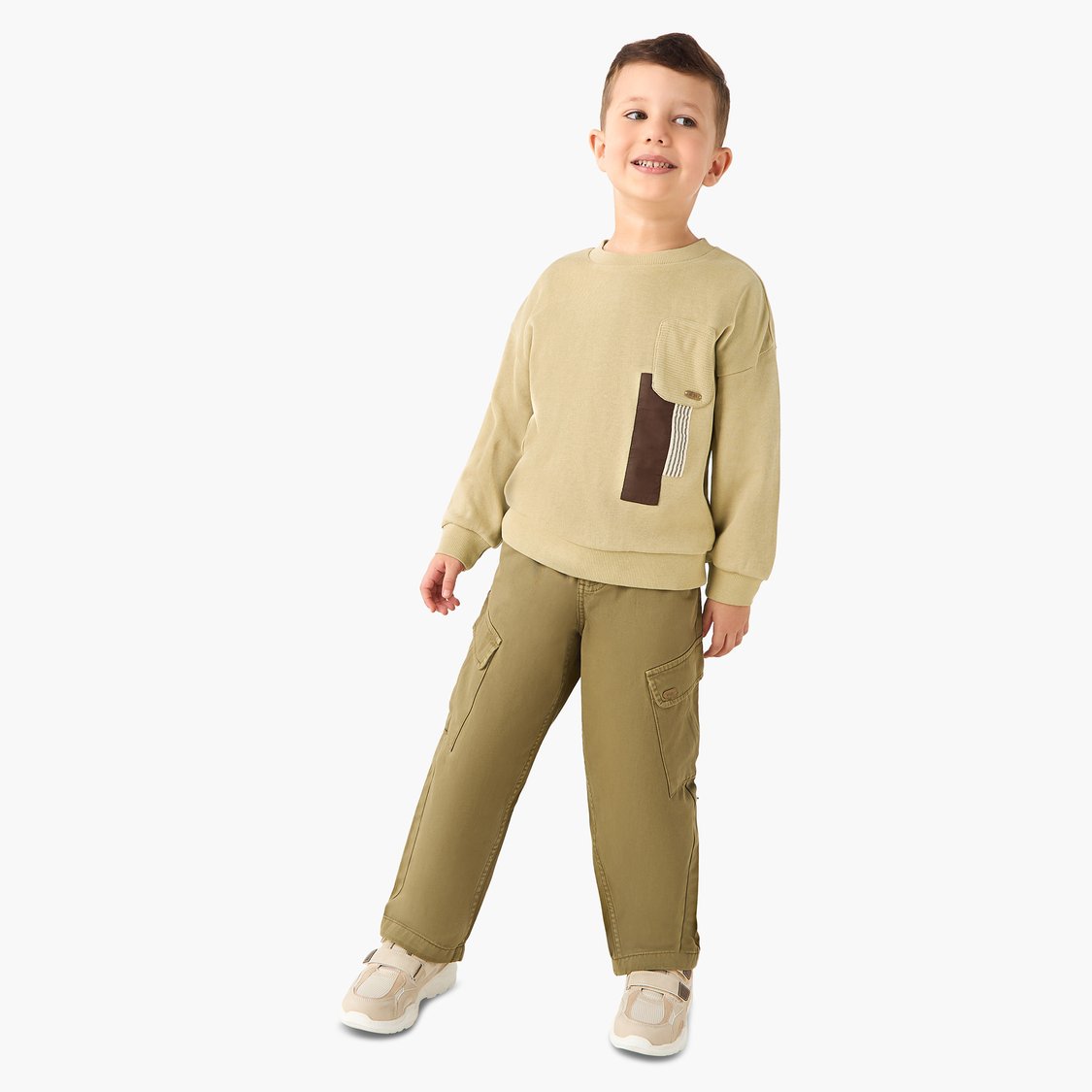 Juniors Textured Pullover with Pocket