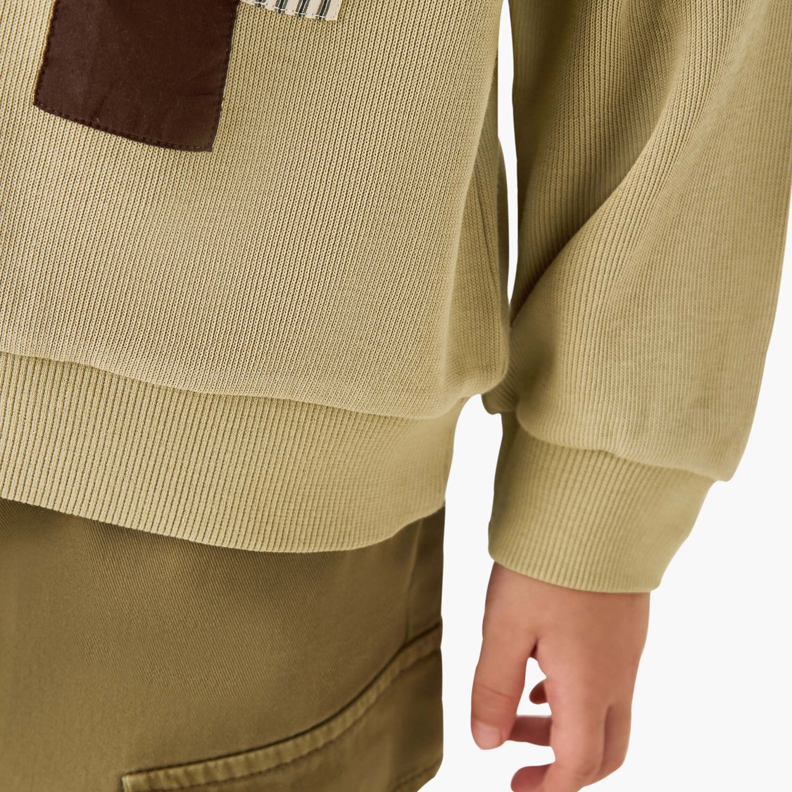 Juniors Textured Pullover with Pocket